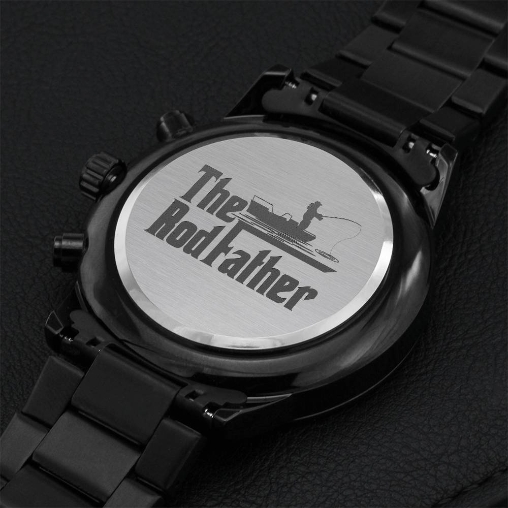 The Rodfather Premium Waterproof Watch Engraving Chronograph Watch
