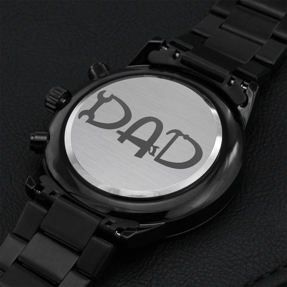 Dad Tools Watch Engraving Chronograph Watch