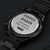 Engraved Black Chronograph Watch Analog Gift For Dad Engraving Chronograph Watch