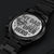 Engraved Design Black Chronograph Watch 1 Engraving Chronograph Watch