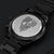 Engraved Trucker Flag Design Black Chronograph Watch Engraving Chronograph Watch