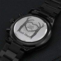 Charlie Gillespie Customize Watch Engraving Chronograph Watch