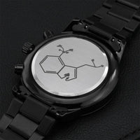 Psilocybin Molecule Chronograph Watch Engraving Chronograph Watch