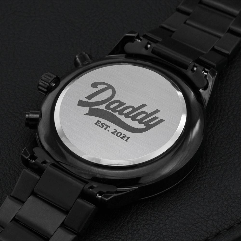 New Daddy 2021 Watch Engraving Chronograph Watch