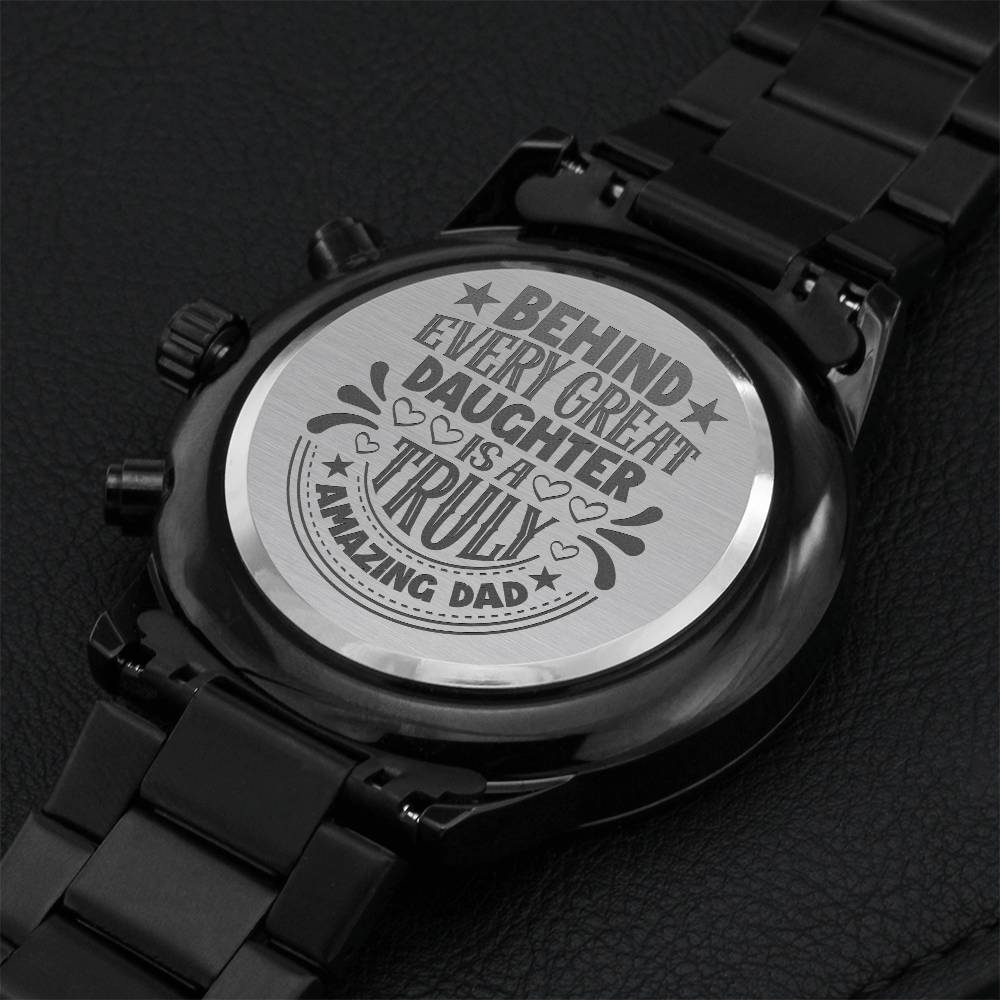 Amazing Dad Watch Engraving Chronograph Watch