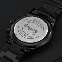 Customize Wedding Party Style 1 Watch Engraving Chronograph Watch