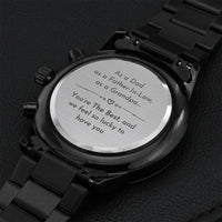 Gift For Father-in-law - Customize Watch Engraving Chronograph Watch