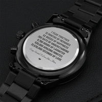 1 Year Anniversary Gift For Boyfriend Long Distance Relationship Gift For Men 1st Anniversary Gift For Husband Engraved Watch For Men Engraving Chronograph Watch