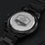 Engraved Design Black Chronograph Watch For Fish Catching Expert Engraving Chronograph Watch