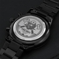 Always Ready To Help You - Black Chronograph Watch Engraving Chronograph Watch