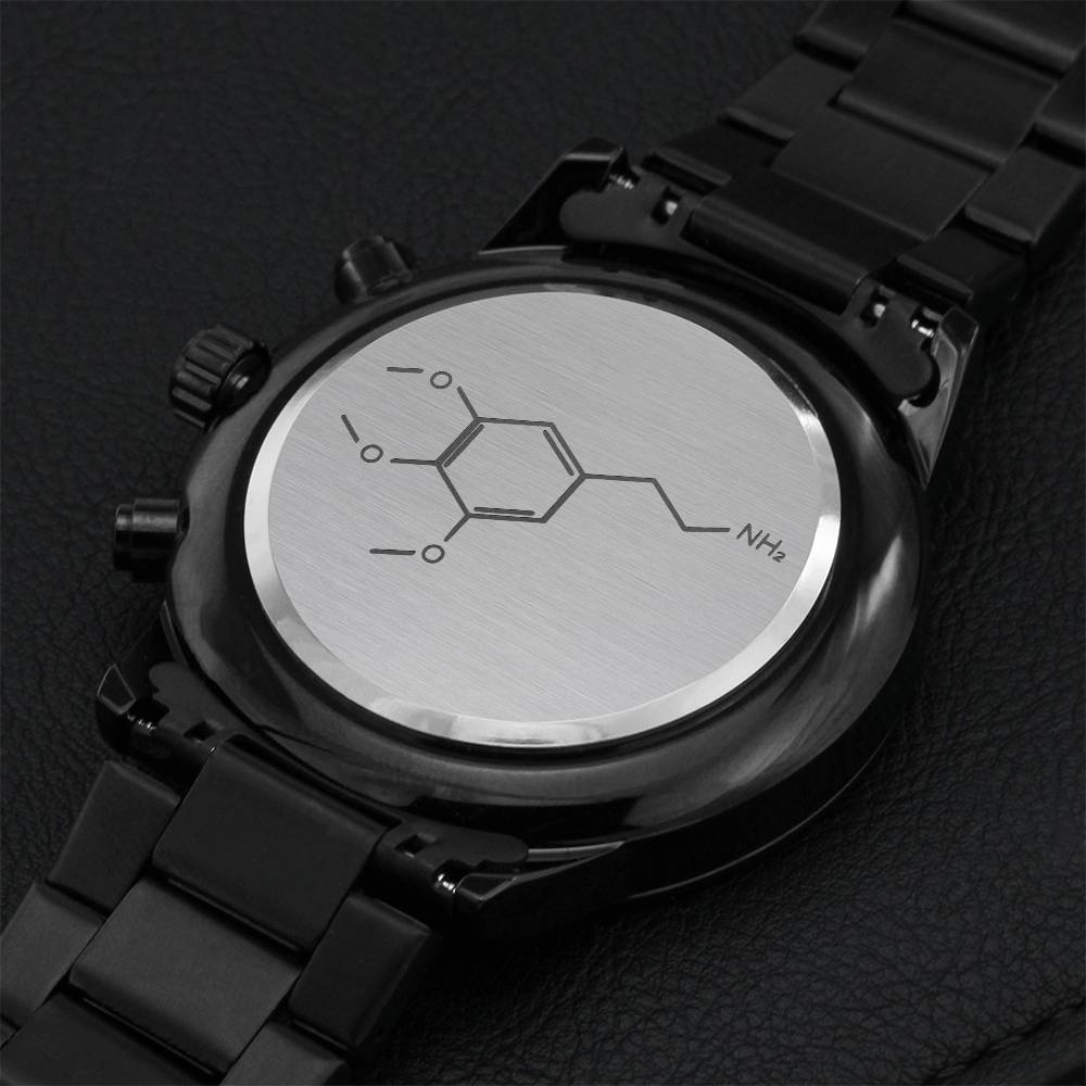 Mescalin Molecule Chronograph Watch Engraving Chronograph Watch