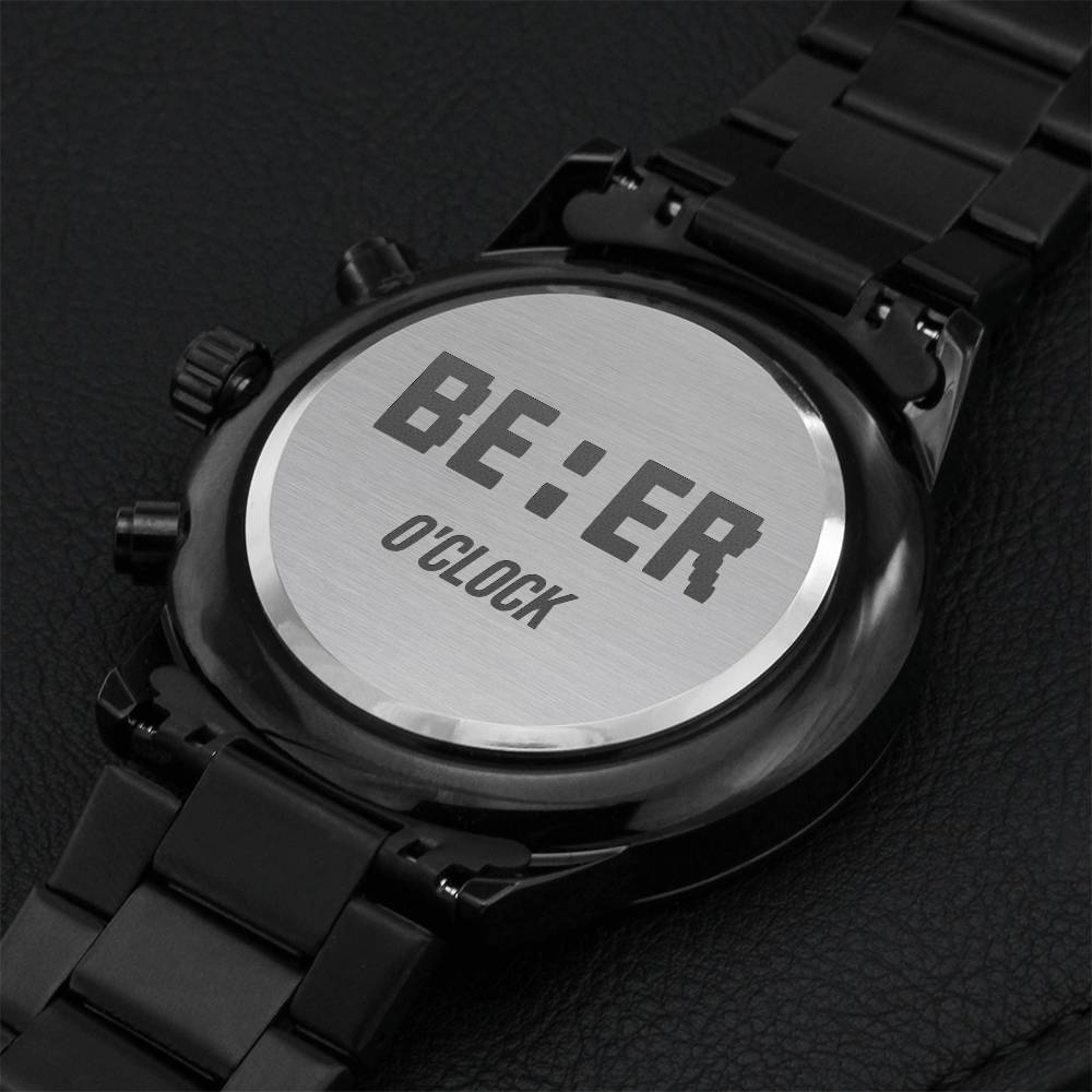 Beer O'clock Chronograph Watch Engraving Chronograph Watch