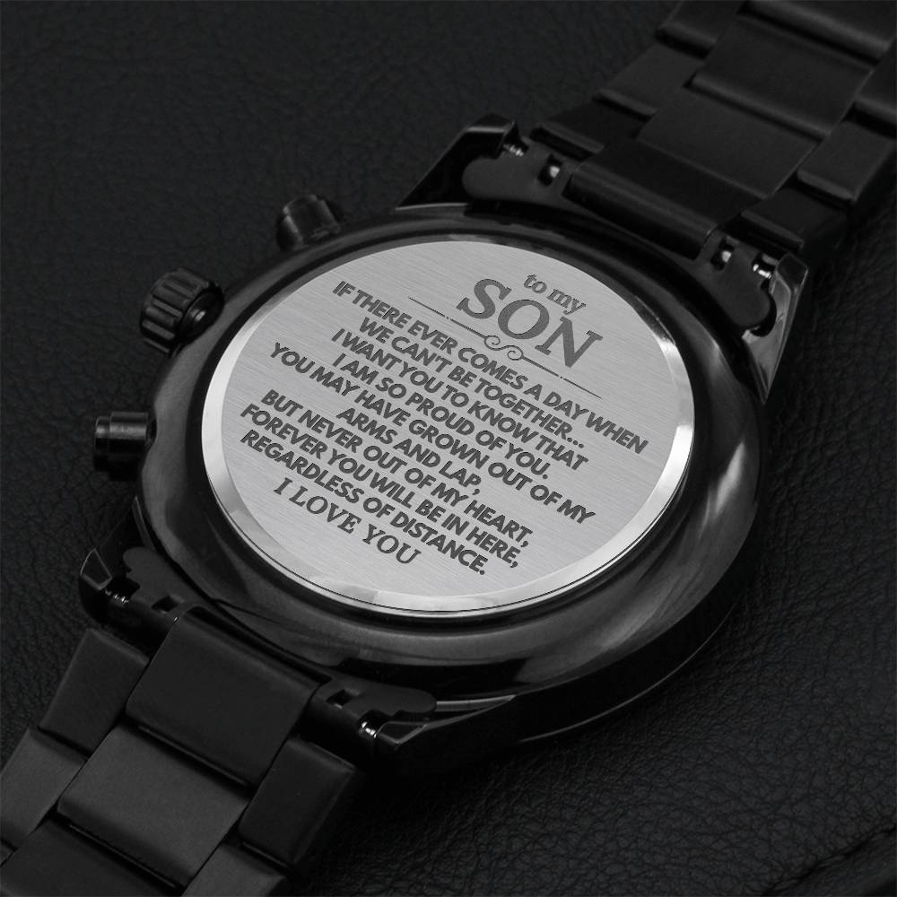 Special Gift For Son 🎁 Engraving Chronograph Watch