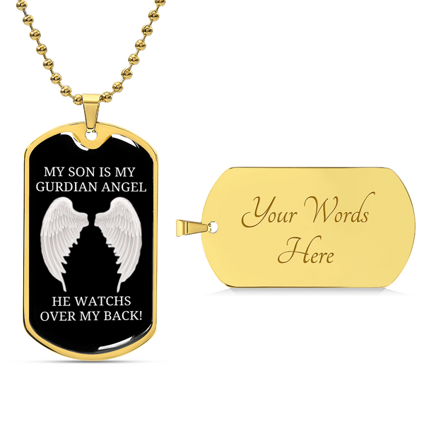 Sympathy Gift Son Remembrance - Army Tag Necklace, Dog Tag Necklace