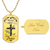 Dragonflies Tree Of Life Faith Cross Luxury Dog Tag - Army Tag Necklace, Dog Tag Necklace
