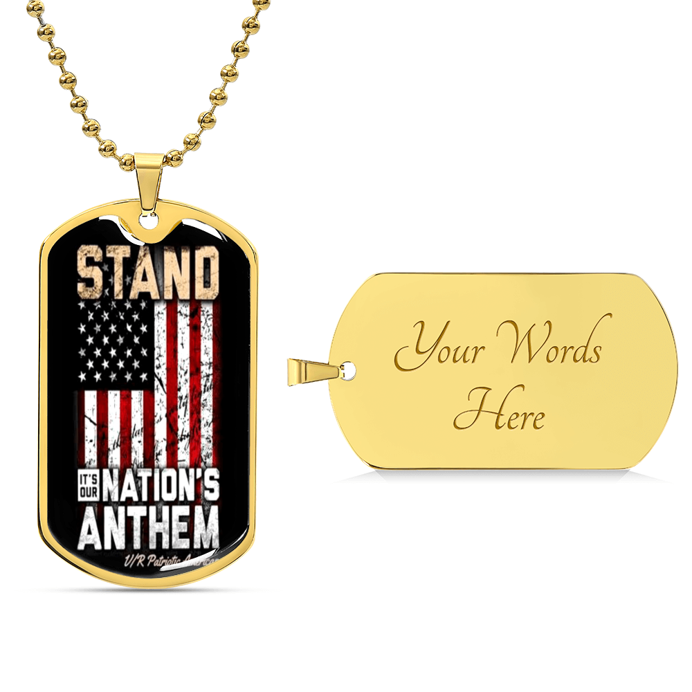National Anthem 🇺🇸 - Army Tag Necklace, Dog Tag Necklace