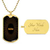 Ru3ino - Army Tag Necklace, Dog Tag Necklace