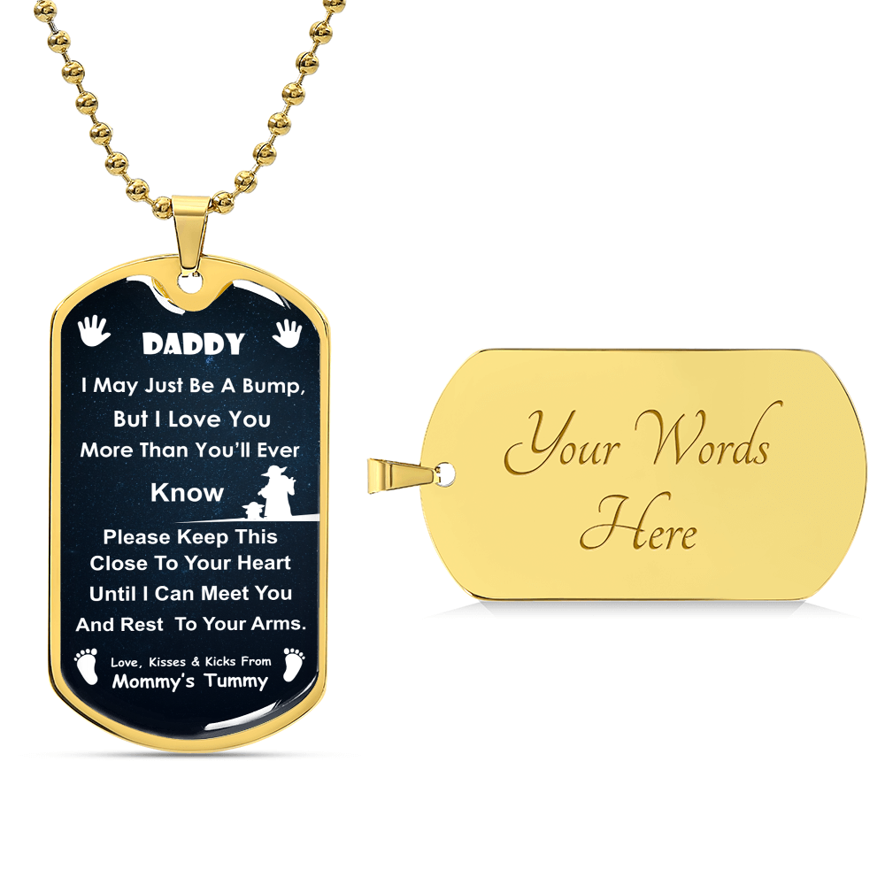 Dad Promising Luxury Necklace Gift - Army Tag Necklace, Dog Tag Necklace