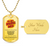 To My Bonus Dad - Lovetag - Army Tag Necklace, Dog Tag Necklace