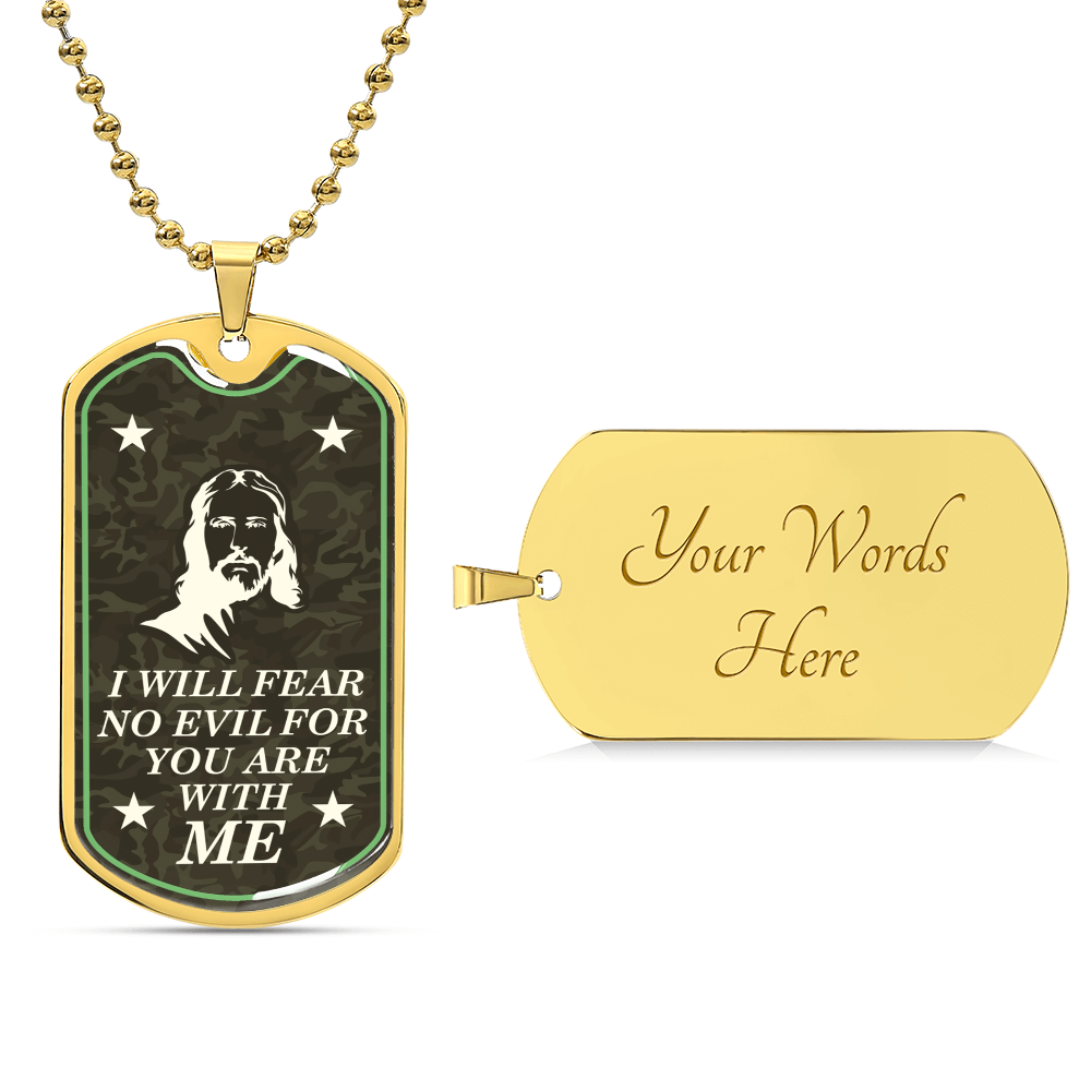 Christian Dog Tag, Faith Dog Tag Necklace , Bible Verse Dog Tag Necklace, Scripture Dog Tag - Army Tag Necklace, Dog Tag Necklace