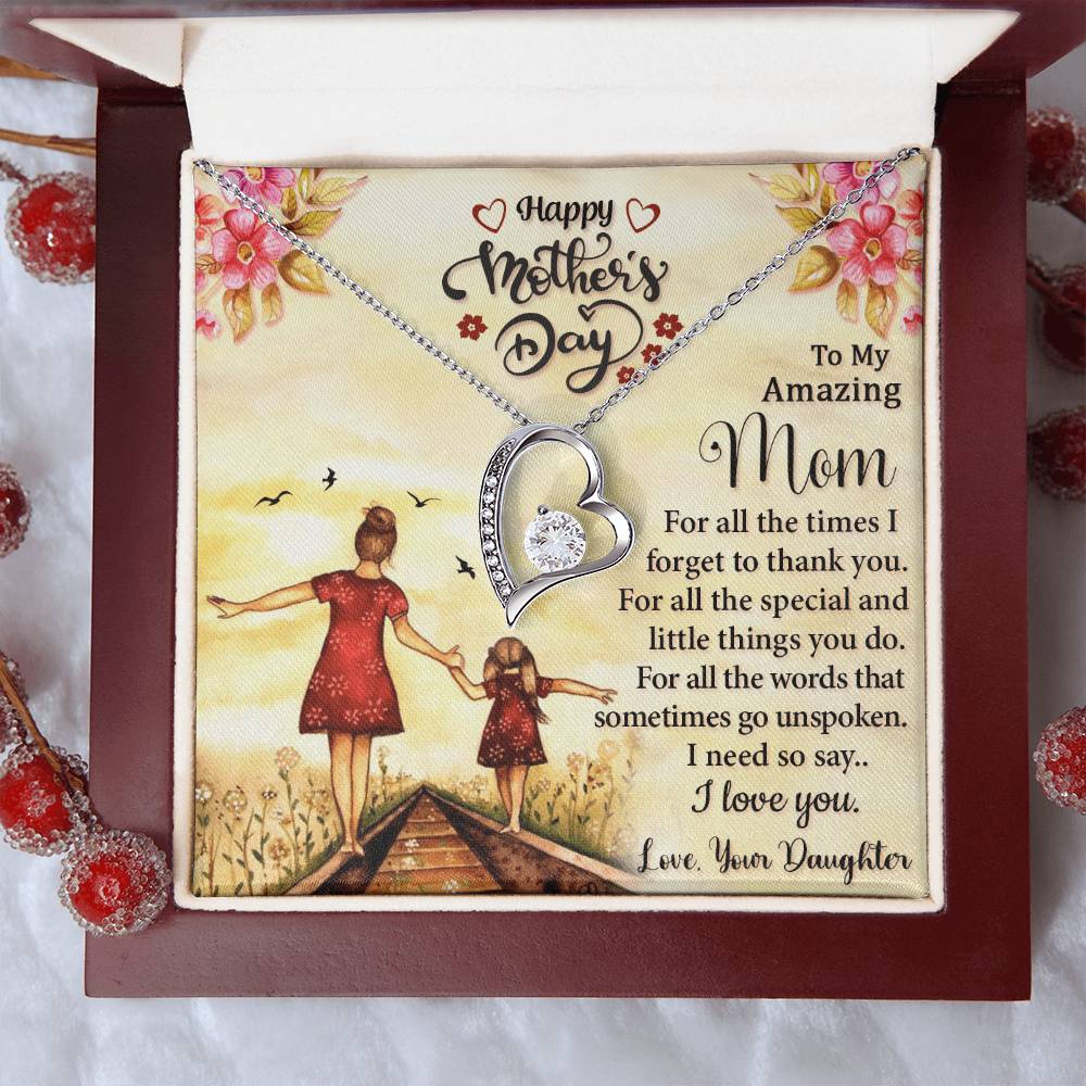 Best Necklace Gift For Mom Forever Love Necklace