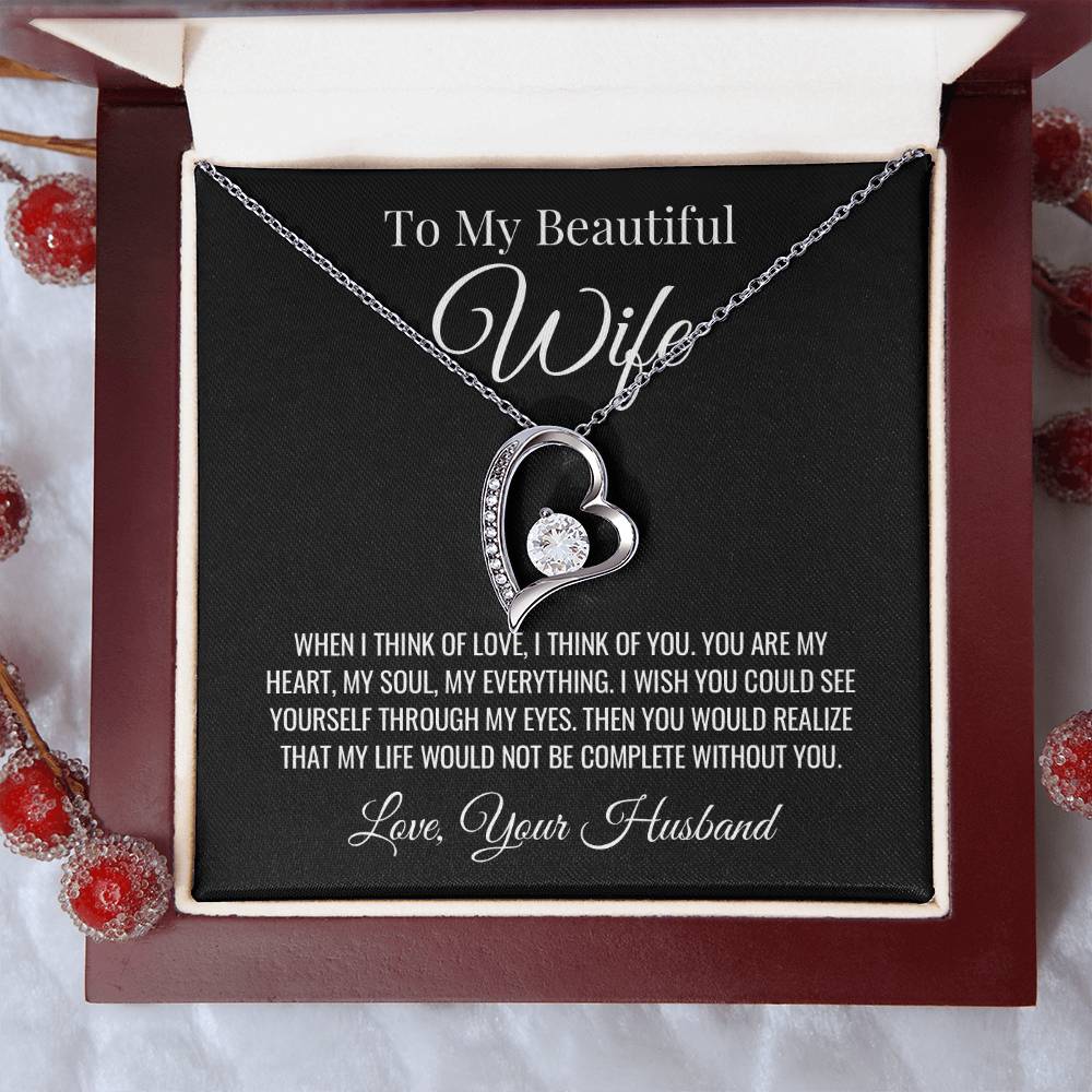 Wife Forever Love Valentine's Necklace 1 Forever Love Necklace