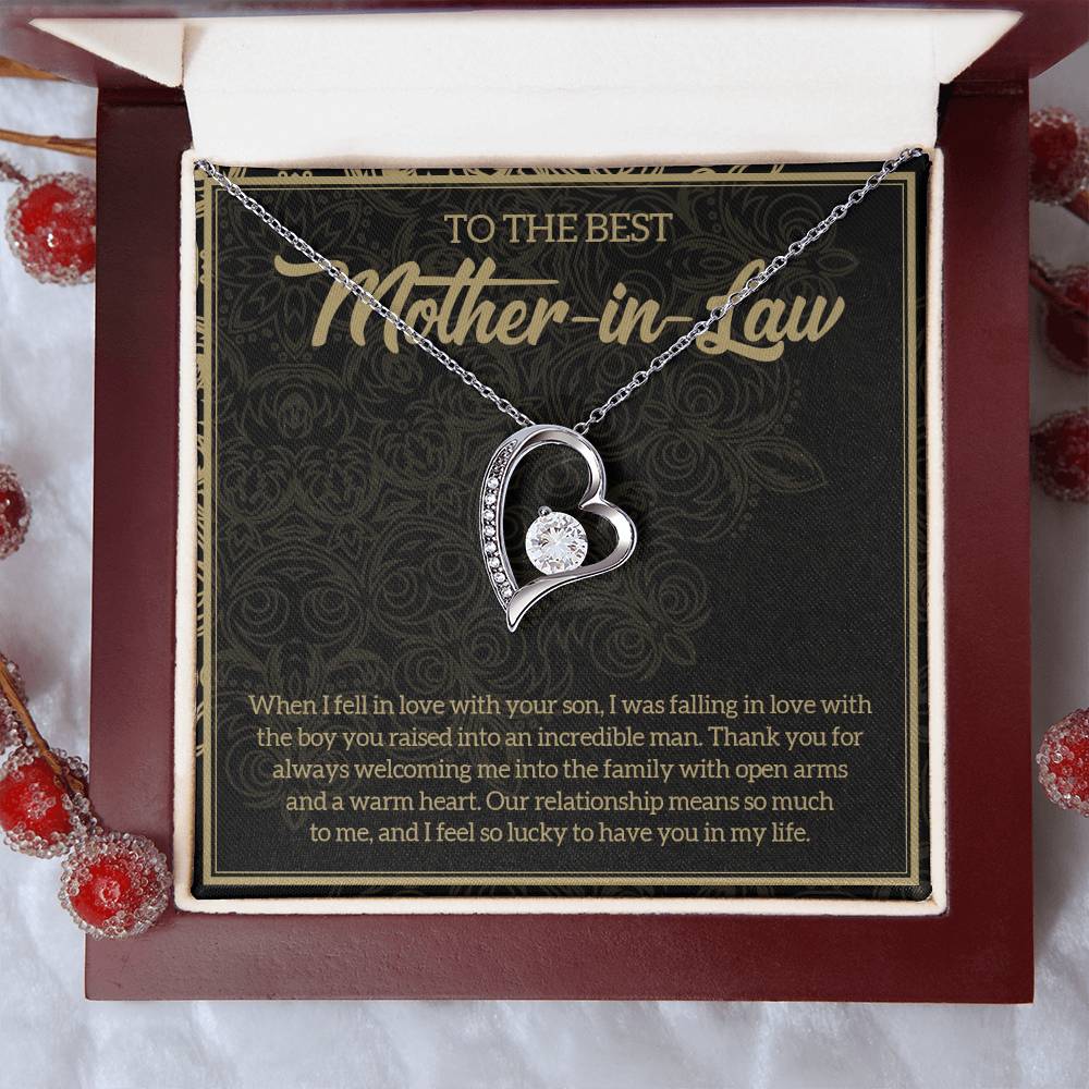 Mother In Law Necklace Gift Mother In Law Necklace Mother Daughter Necklace Jewelry Gift From Mother In Law Necklace For Daughter In Forever Love Necklace