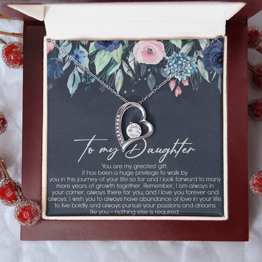 To My Dad Never Forget That I Love You Father's Day Father Daughter Necklace Father To Daughter Birthday Gift Forever Love Necklace