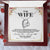 To My Wife - Heart Pendant - Best Seller - So1187 Forever Love Necklace