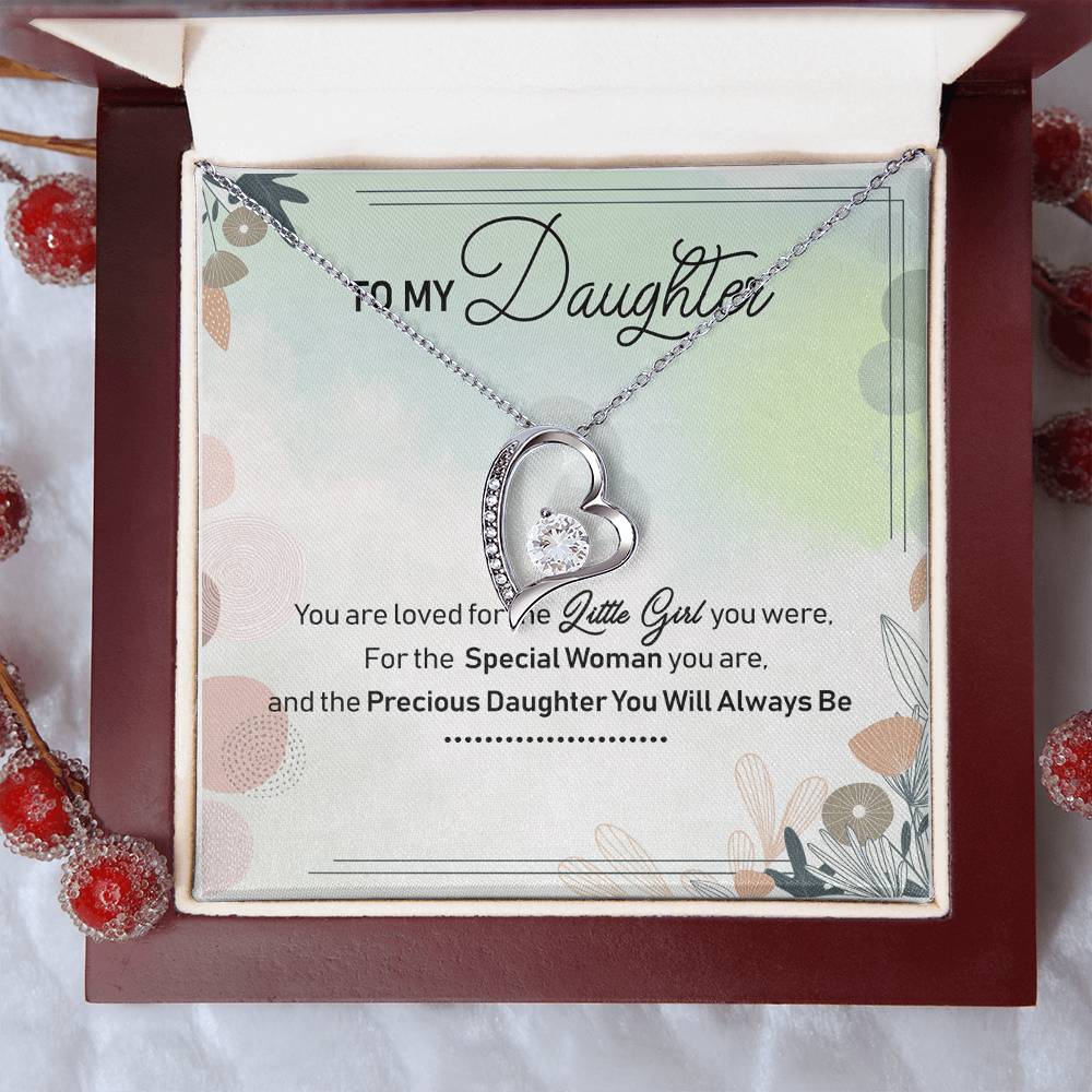 Gift For Daughter From Mom Anniversary Lovingly Mom Grown Up Daughter Hug Necklace For Daughter Always Keep Me In Your Heart Forever Love Necklace