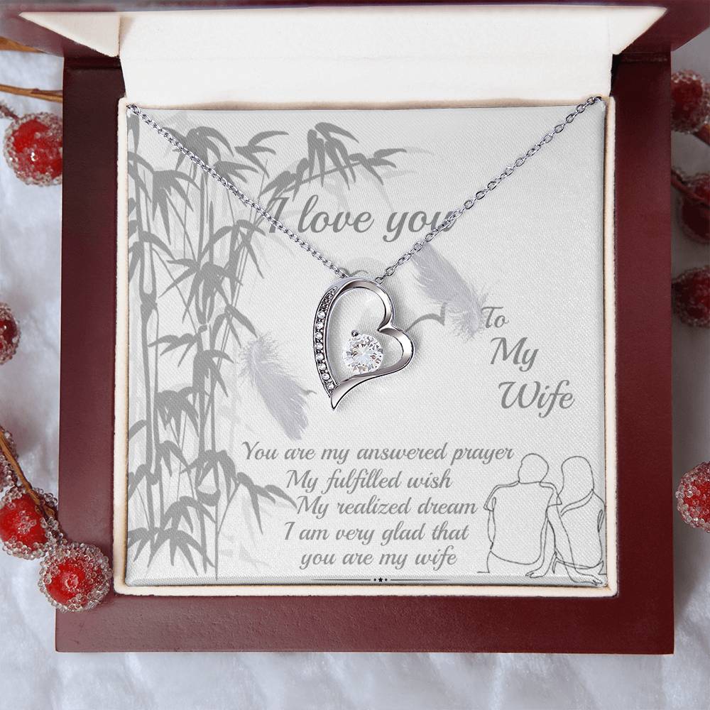 Gift For Wife You Are My Answered Prayer Necklace 1 Forever Love Necklace