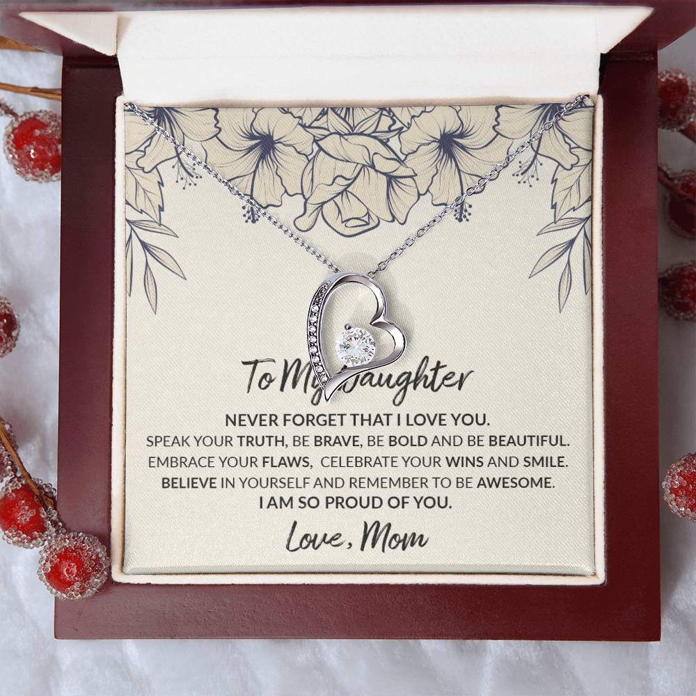 To My Daughter Moon And Back Necklace Meaningful Necklace For Daughter Sterling Silver Mom To Daughter Necklace Mummy Daughter Forever Love Necklace