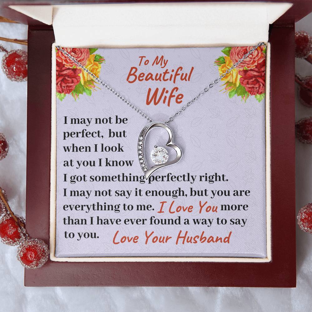 To My Beautiful Wife You Are Everything To Me Necklace 1