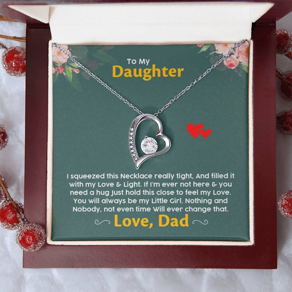 Gift For Daughter Daughter Jewelry From Dad Christmas Gift For Daughter Gift For Daughter From Dad Daughter Gift From Dad Forever Love Necklace