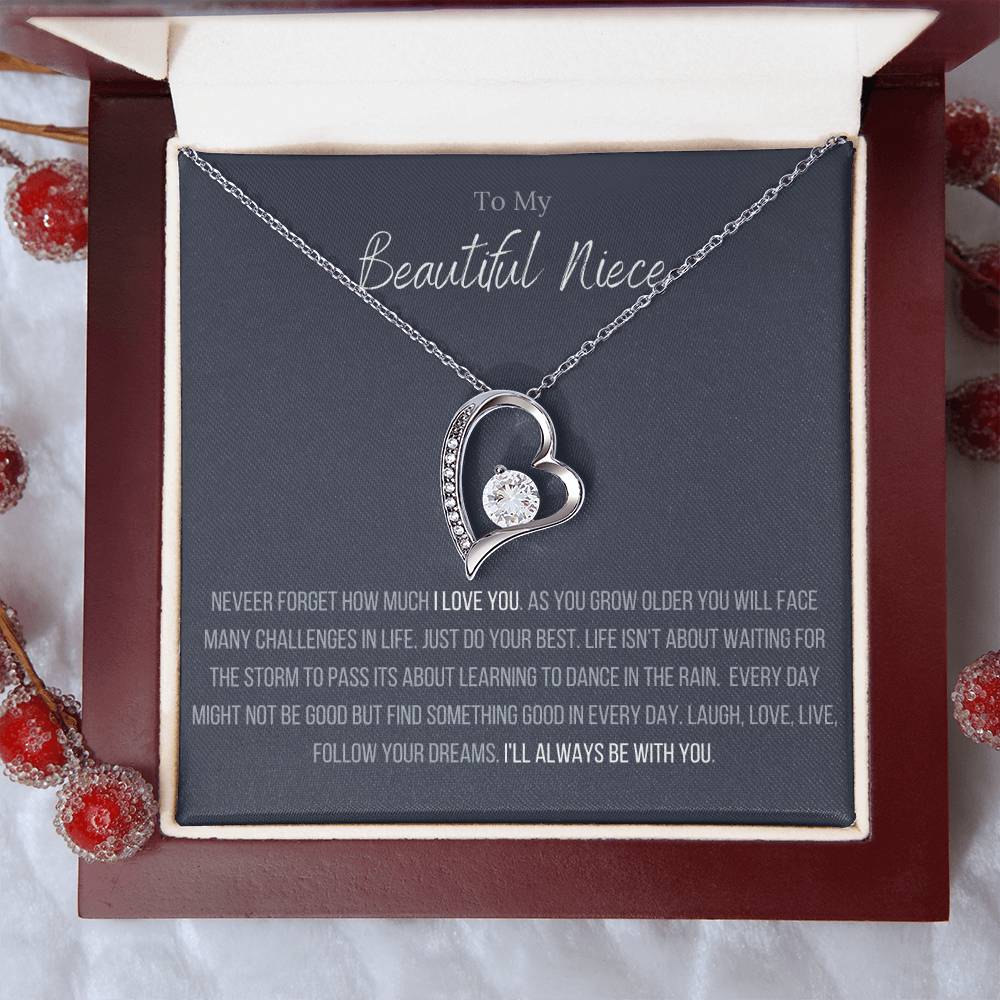 The Forever Love Necklace To My Niece Forever Love Necklace