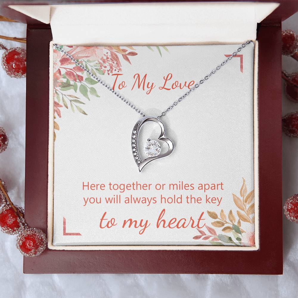 Key To My Heart Forever Love Necklace