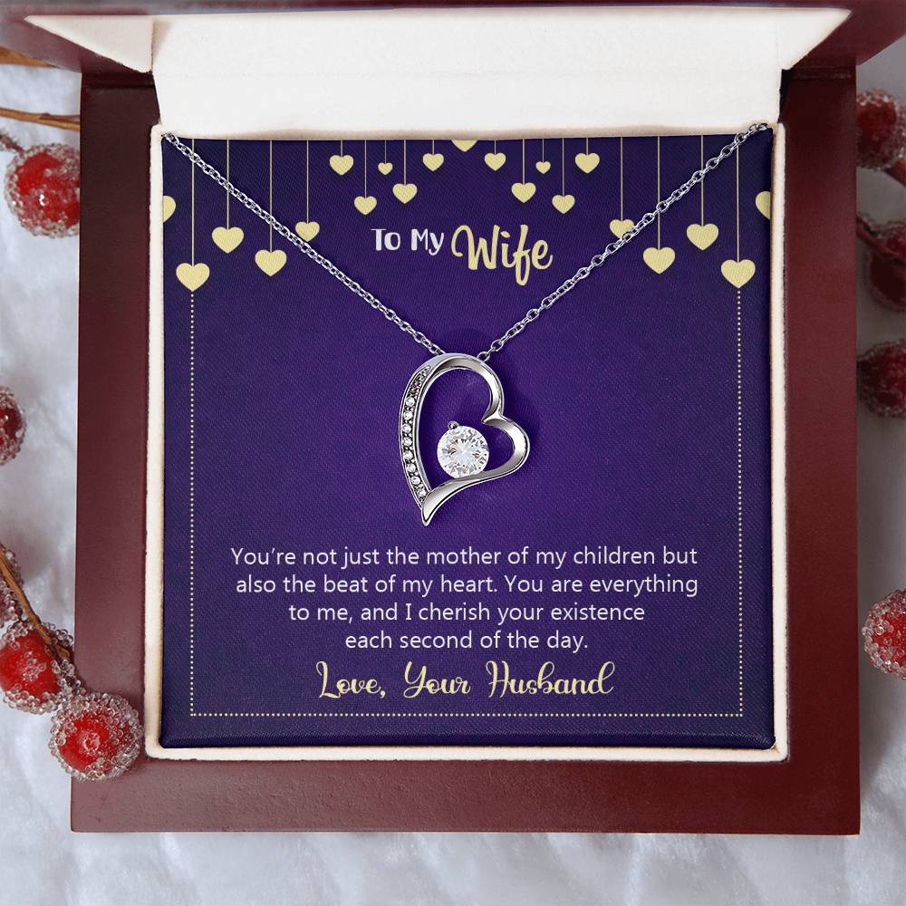 To My Wife Happy Anniversary You're Not Just The Mother Of My Children Necklace 1 Forever Love Necklace