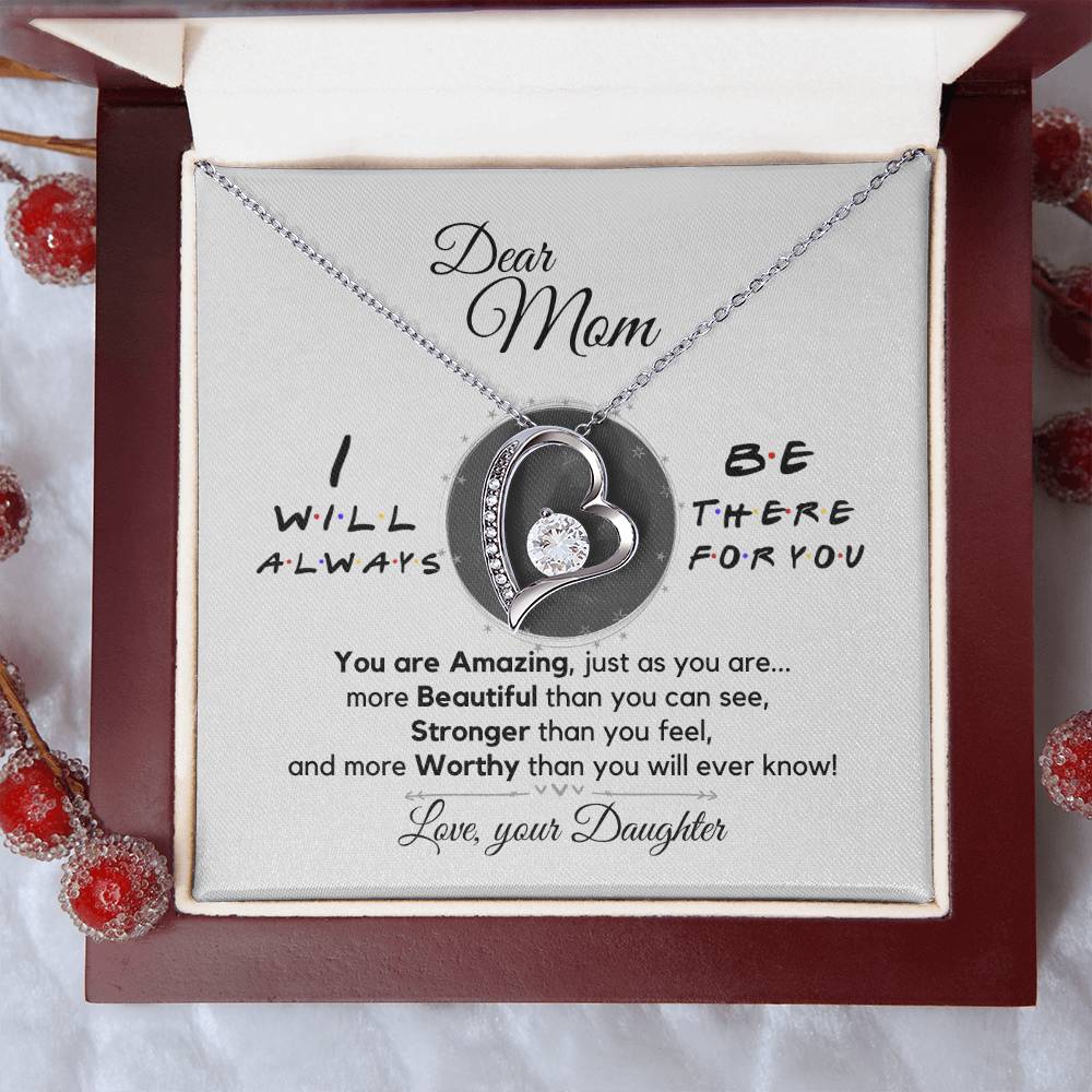 Dear Mom Always There For You Necklace Forever Love Necklace