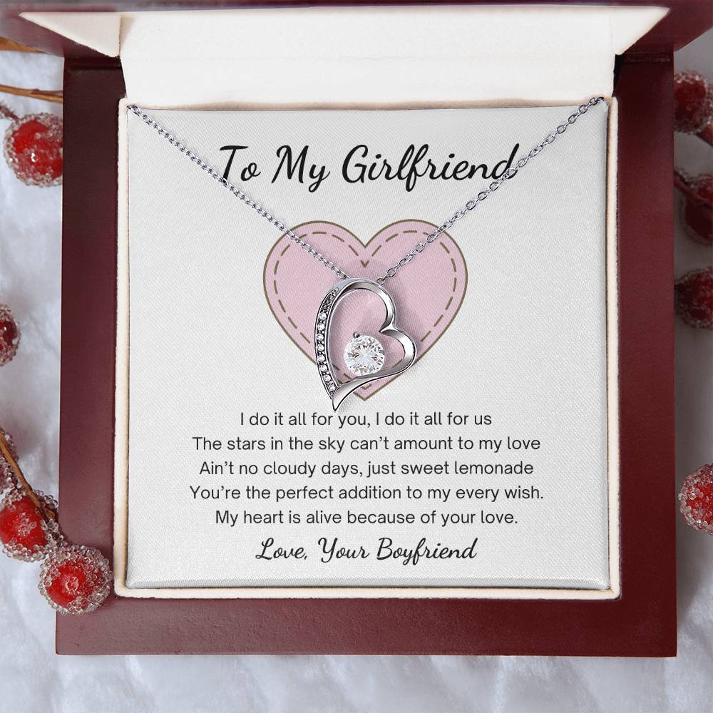 To My Girlfriend You Are My Every Wish Necklace 1 Forever Love Necklace