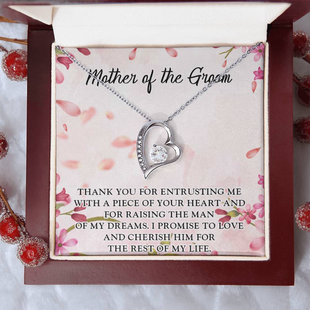 Mother In Law Wedding Gift From Bridemother In Law Birthday Gift Mother In Law Wedding Day Gift Mother Of The Groom Forever Love Forever Love Necklace
