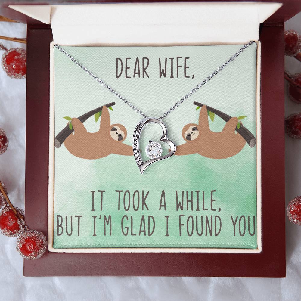 I'm Glad I Found You Forever Love Necklace