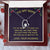 To My Wife Love You Necklace Forever Love Necklace