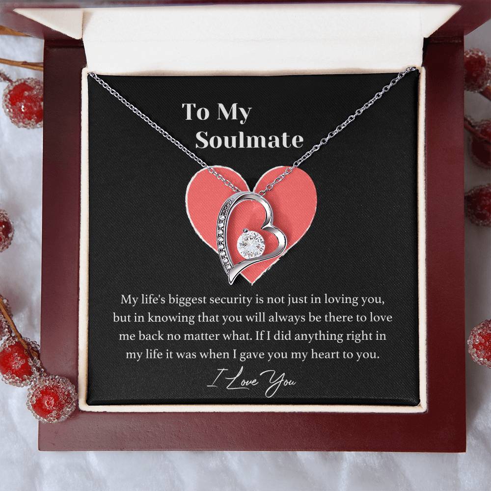 My Soulmate - I Love You - Necklace - To My Soulmate Forever Love Necklace Soulmate Necklace Gift For Her To My Soulmate Necklace Forever Love Necklace
