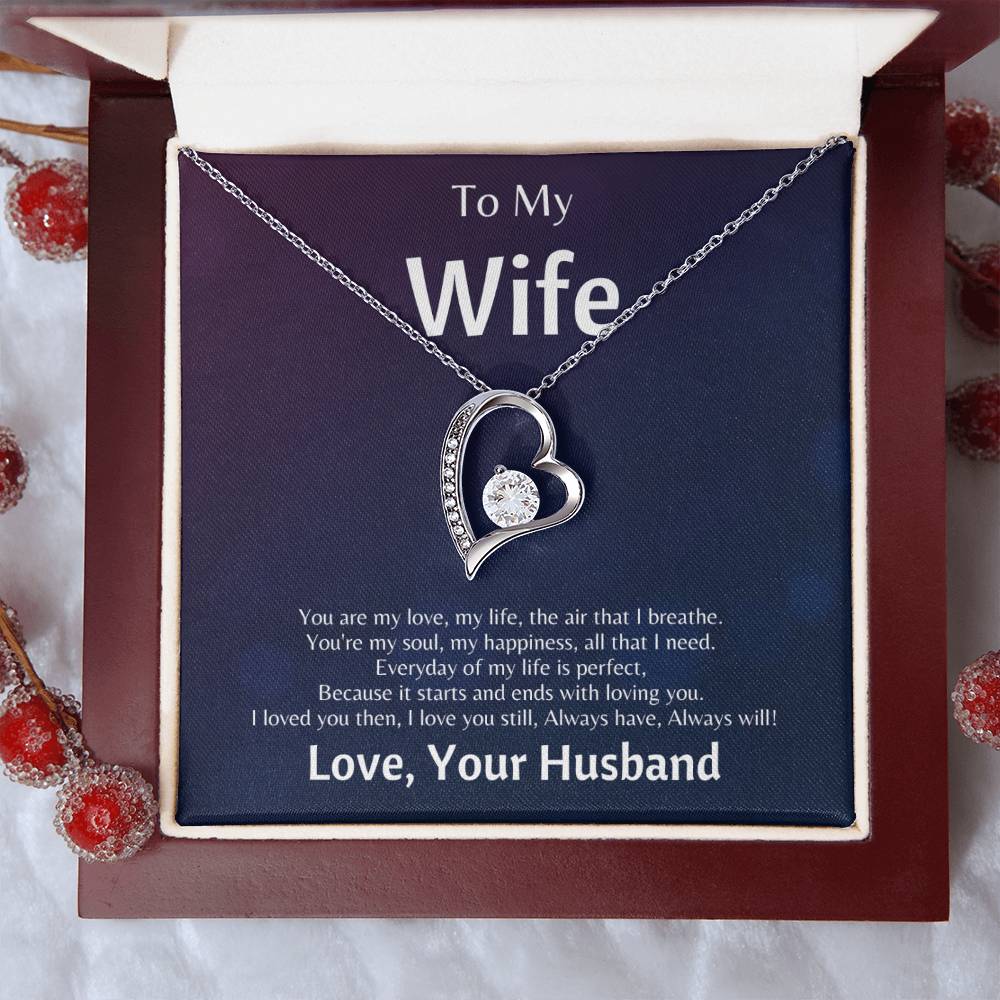 To My Wife You Are The Air That I Breathe Forever Love Necklace