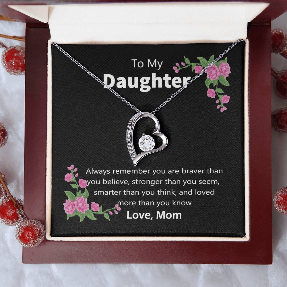 Mom To Daughter Forever Love Necklace