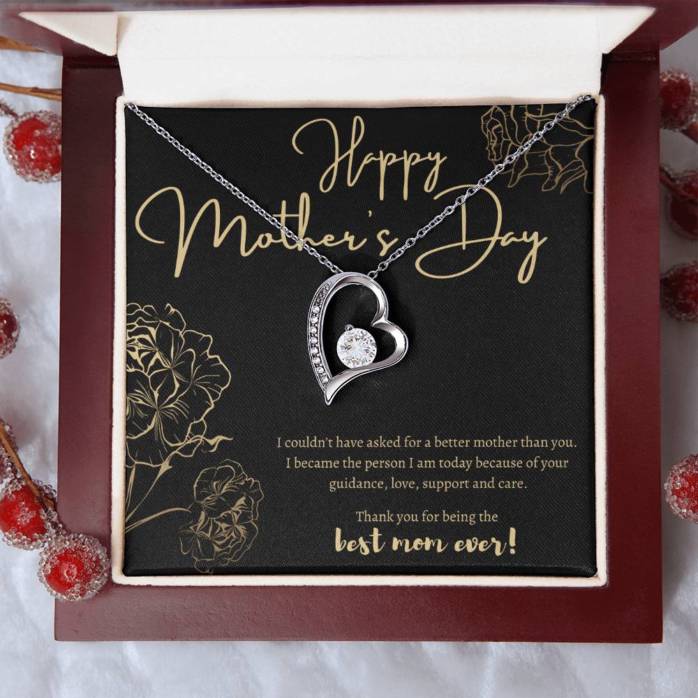 Happy Mother's Day - Forever Necklace - Best Mom Ever! Forever Love Necklace