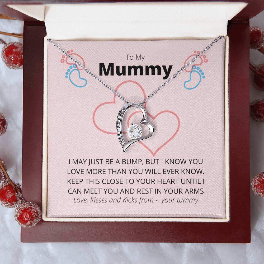New Mum Necklace Pregnancy New Baby New Mum Gift First Time Mum Necklace Mum To Be Necklace Pregnant Wife Gift Forever Love Necklace