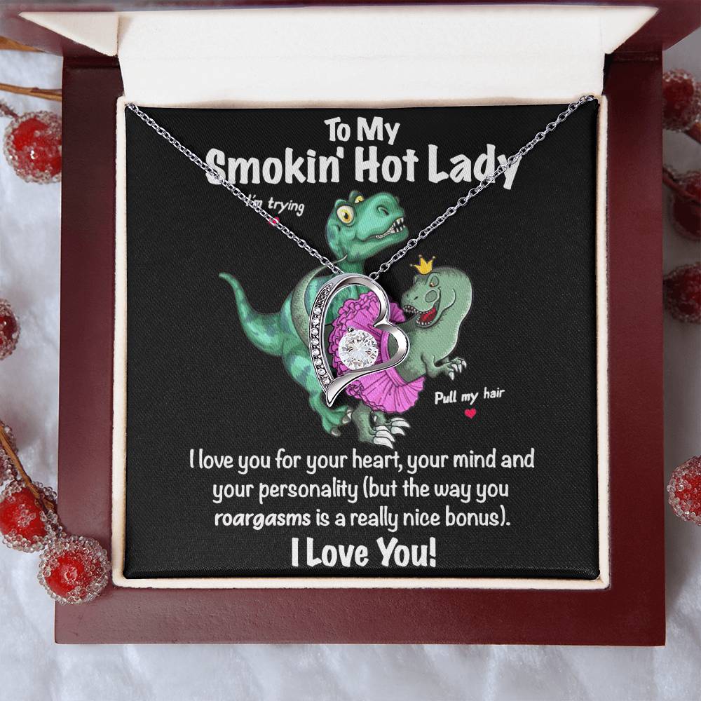 I Love The Way You Roargasms 💓 Love Heart Necklace Forever Love Necklace