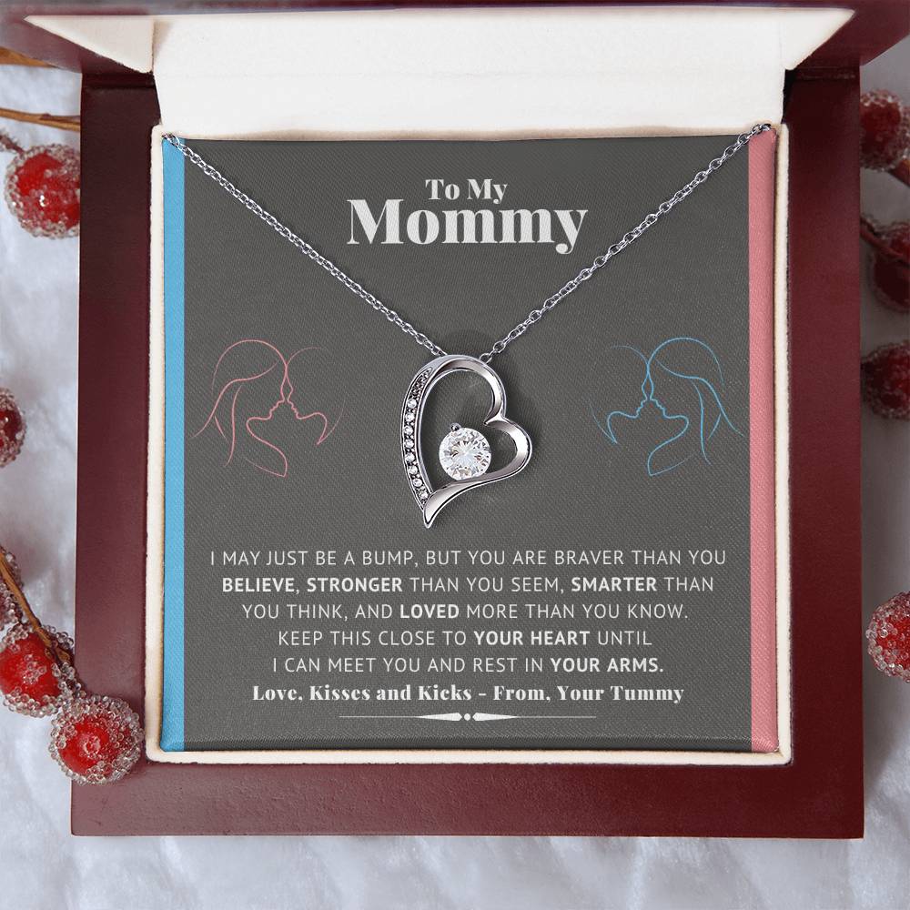 Mommy Necklace New Mom Mother's Day Gift First Time Mom Gift New Mom Gift Jewelry Gift For New Mom Necklace Forever Love Necklace
