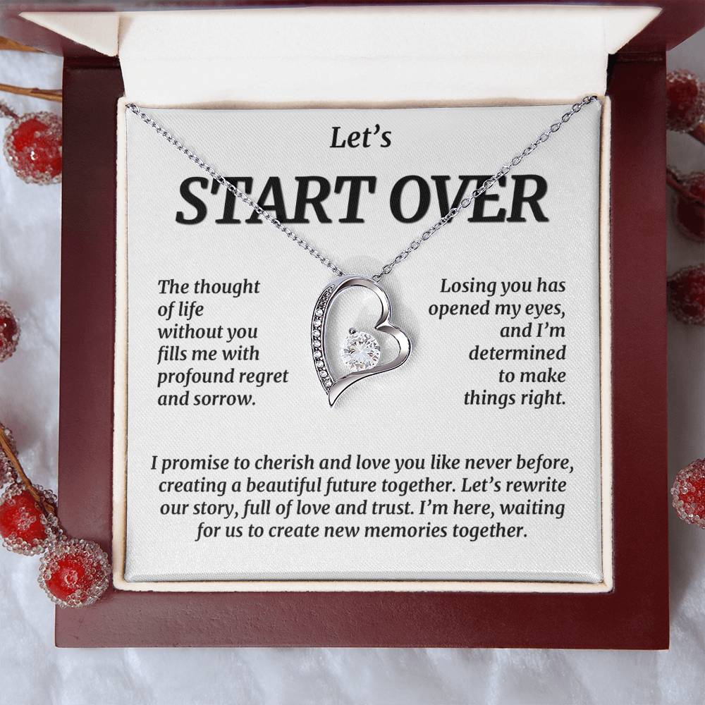 Let'S Start Over, Forever Love Necklace Forever Love Necklace